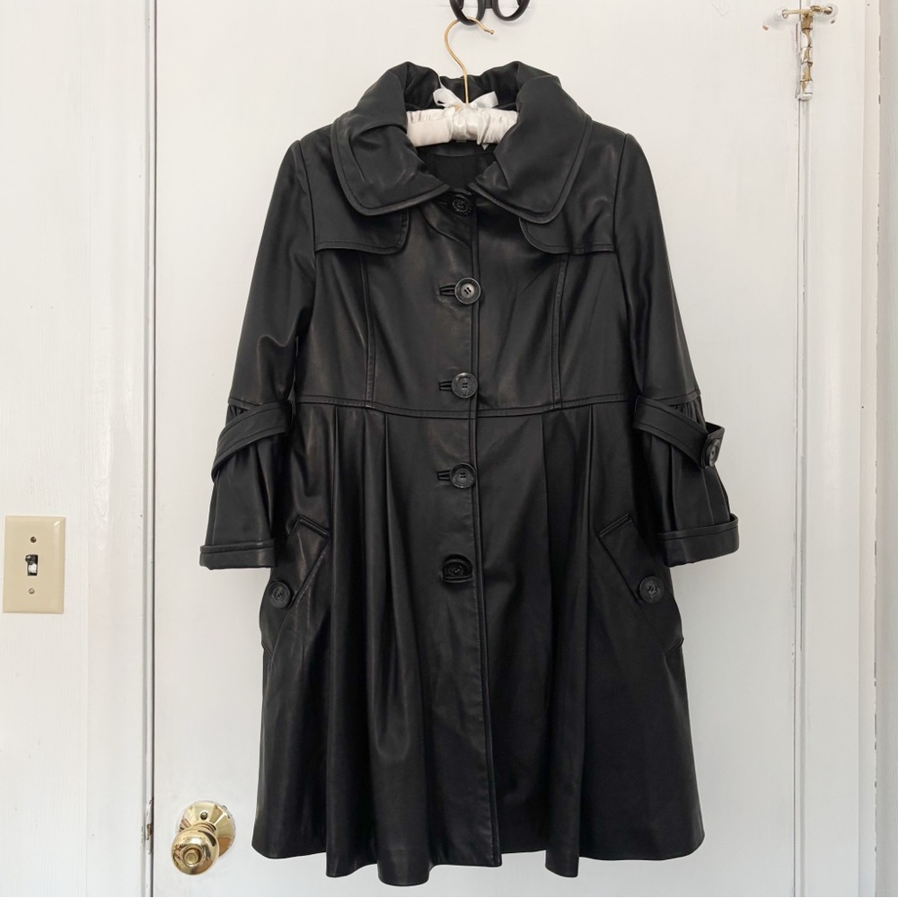 Black Women's Leather Jacket/Coat